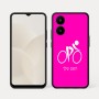 כיסוי בעיצוב אישי עם השם שלך לדגם - Realme 15x 5G בעיצוב אופניים אולימפיים