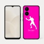 כיסוי בעיצוב אישי עם השם שלך לדגם - Realme 15x 5G בעיצוב שחקן פינג פונג