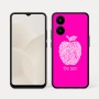 כיסוי בעיצוב אישי עם השם שלך לדגם - Realme 15x 5G בעיצוב הדפס תפוח