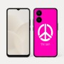 כיסוי בעיצוב אישי עם השם שלך לדגם - Realme 15x 5G בעיצוב סמל השלום