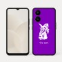 כיסוי בעיצוב אישי עם השם שלך לדגם - Realme 15x 5G בעיצוב ארנב מחזיק גזר