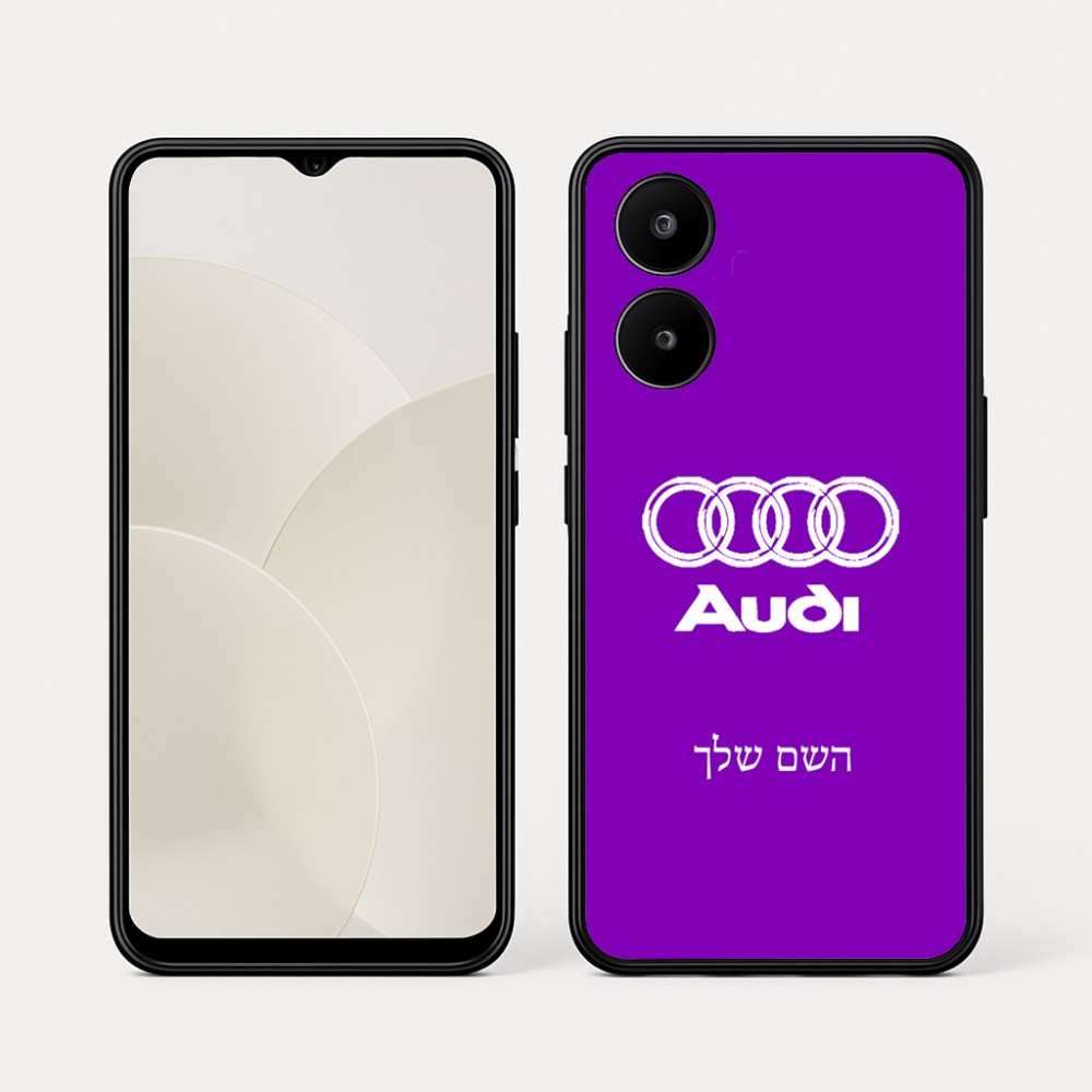 כיסוי בעיצוב אישי עם השם שלך לדגם - Realme 15x 5G בעיצוב אאודי