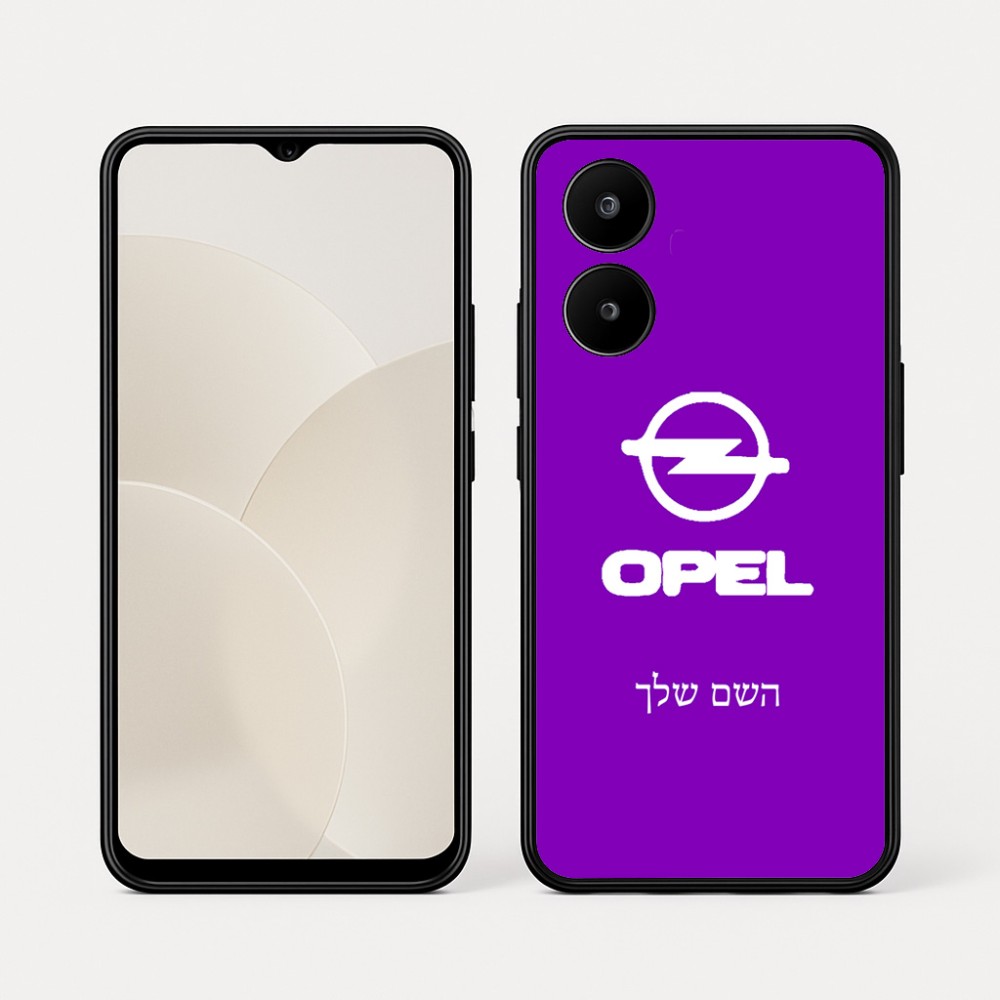 כיסוי בעיצוב אישי עם השם שלך לדגם - Realme 15x 5G בעיצוב אופל