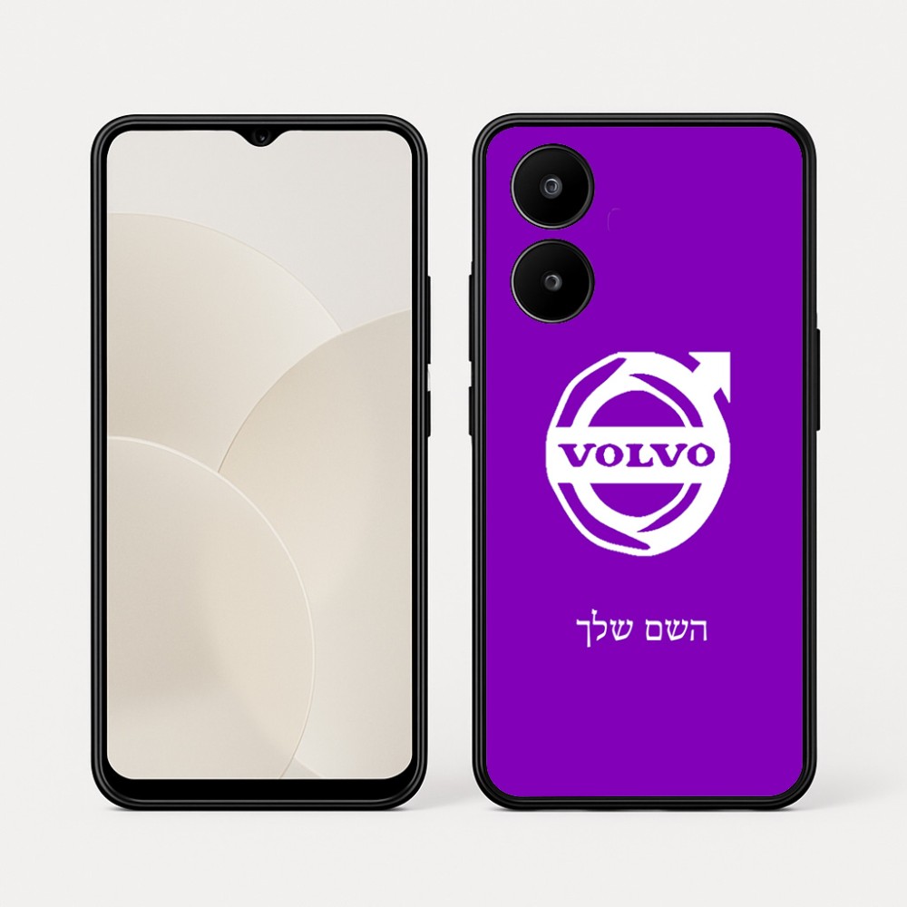 כיסוי בעיצוב אישי עם השם שלך לדגם - Realme 15x 5G בעיצוב וולוו