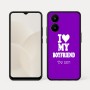 כיסוי בעיצוב אישי עם השם שלך לדגם - Realme 15x 5G בעיצוב אוהבת את החבר שלי