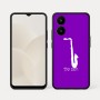 כיסוי בעיצוב אישי עם השם שלך לדגם - Realme 15x 5G בעיצוב סקסופון
