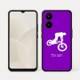 כיסוי בעיצוב אישי עם השם שלך לדגם - Realme 15x 5G בעיצוב רוכב אופניים