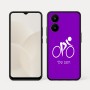 כיסוי בעיצוב אישי עם השם שלך לדגם - Realme 15x 5G בעיצוב אופניים אולימפיים