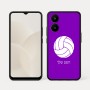 כיסוי בעיצוב אישי עם השם שלך לדגם - Realme 15x 5G בעיצוב כדור כדורעף