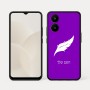 כיסוי בעיצוב אישי עם השם שלך לדגם - Realme 15x 5G בעיצוב נוצת נוצה