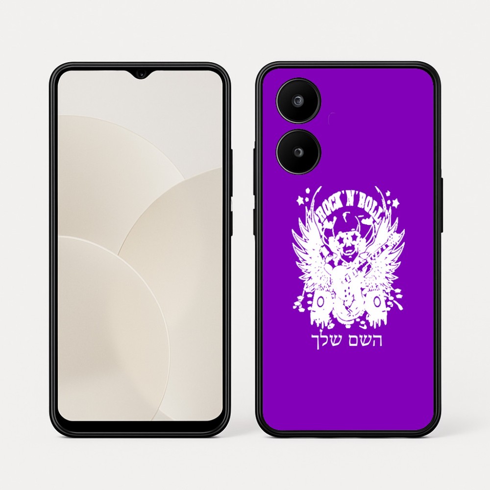 כיסוי בעיצוב אישי עם השם שלך לדגם - Realme 15x 5G בעיצוב רוקנרול