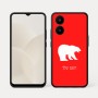כיסוי בעיצוב אישי עם השם שלך לדגם - Realme 15x 5G בעיצוב דוב