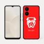 כיסוי בעיצוב אישי עם השם שלך לדגם - Realme 15x 5G בעיצוב פרצוף בולדוג