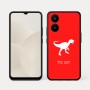 כיסוי בעיצוב אישי עם השם שלך לדגם - Realme 15x 5G בעיצוב דינוזאור