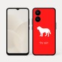 כיסוי בעיצוב אישי עם השם שלך לדגם - Realme 15x 5G בעיצוב כלב