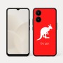 כיסוי בעיצוב אישי עם השם שלך לדגם - Realme 15x 5G בעיצוב קנגורו