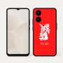 כיסוי בעיצוב אישי עם השם שלך לדגם - Realme 15x 5G בעיצוב ארנב מחזיק גזר