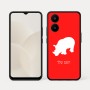 כיסוי בעיצוב אישי עם השם שלך לדגם - Realme 15x 5G בעיצוב קרנף