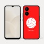 כיסוי בעיצוב אישי עם השם שלך לדגם - Realme 15x 5G בעיצוב כדור כדורעף