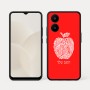כיסוי בעיצוב אישי עם השם שלך לדגם - Realme 15x 5G בעיצוב הדפס תפוח