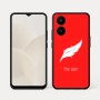 כיסוי בעיצוב אישי עם השם שלך לדגם - Realme 15x 5G בעיצוב נוצת נוצה