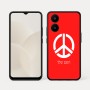 כיסוי בעיצוב אישי עם השם שלך לדגם - Realme 15x 5G בעיצוב סמל השלום