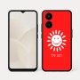כיסוי בעיצוב אישי עם השם שלך לדגם - Realme 15x 5G בעיצוב שמש
