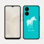 כיסוי בעיצוב אישי עם השם שלך לדגם - Realme 15x 5G בעיצוב זברה