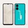 כיסוי בעיצוב אישי עם השם שלך לדגם - Realme 15x 5G בעיצוב סקסופון
