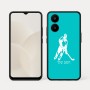 כיסוי בעיצוב אישי עם השם שלך לדגם - Realme 15x 5G בעיצוב שחקן הוקי