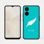 כיסוי בעיצוב אישי עם השם שלך לדגם - Realme 15x 5G בעיצוב נוצת נוצה