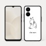 כיסוי בעיצוב אישי עם השם שלך לדגם - Realme 15x 5G בעיצוב חתול
