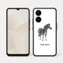 כיסוי בעיצוב אישי עם השם שלך לדגם - Realme 15x 5G בעיצוב זברה
