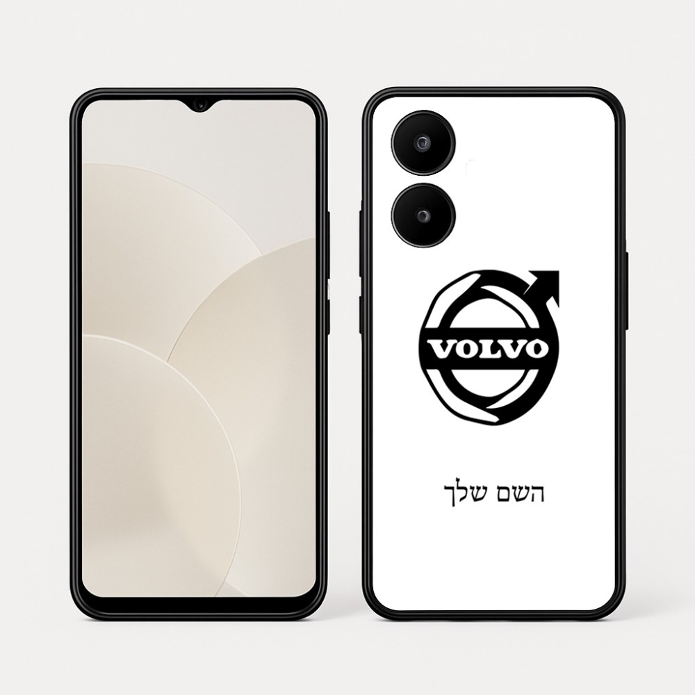 כיסוי בעיצוב אישי עם השם שלך לדגם - Realme 15x 5G בעיצוב וולוו