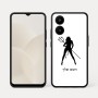 כיסוי בעיצוב אישי עם השם שלך לדגם - Realme 15x 5G בעיצוב אישה שטן