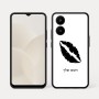 כיסוי בעיצוב אישי עם השם שלך לדגם - Realme 15x 5G בעיצוב שפתיים - נשיקה