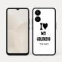 כיסוי בעיצוב אישי עם השם שלך לדגם - Realme 15x 5G בעיצוב אוהב את החברה שלי