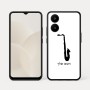 כיסוי בעיצוב אישי עם השם שלך לדגם - Realme 15x 5G בעיצוב סקסופון