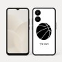 כיסוי בעיצוב אישי עם השם שלך לדגם - Realme 15x 5G בעיצוב כדורסל