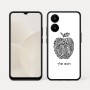 כיסוי בעיצוב אישי עם השם שלך לדגם - Realme 15x 5G בעיצוב הדפס תפוח