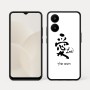 כיסוי בעיצוב אישי עם השם שלך לדגם - Realme 15x 5G בעיצוב אהבה באותיות יפניות