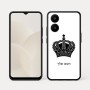 כיסוי בעיצוב אישי עם השם שלך לדגם - Realme 15x 5G בעיצוב כתר מלכותי