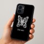כיסוי בעיצוב אישי עם השם שלך לדגם - Realme 15x 5G בעיצוב פרפר