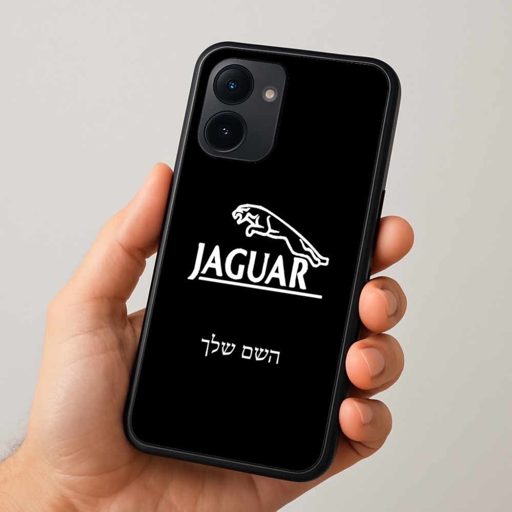 כיסוי בעיצוב אישי עם השם שלך לדגם - Realme 15x 5G בעיצוב יגואר