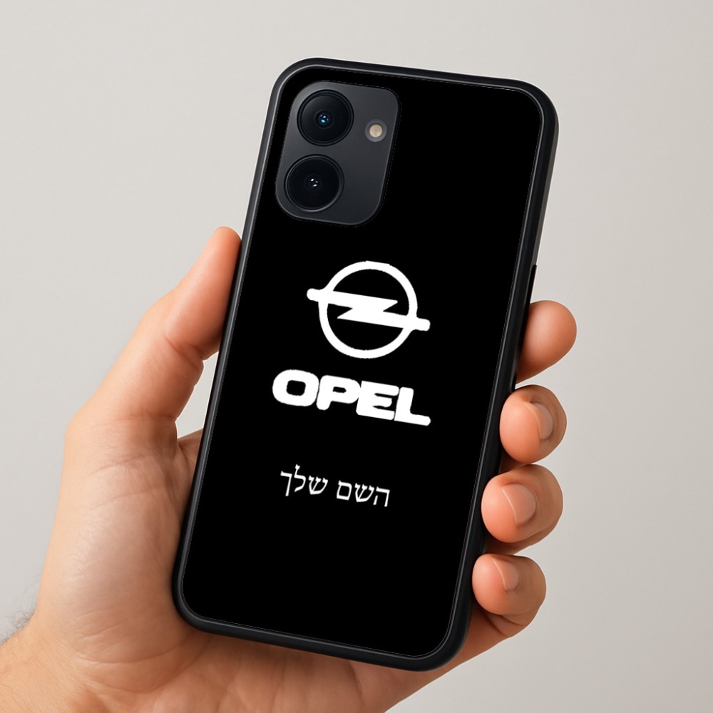 כיסוי בעיצוב אישי עם השם שלך לדגם - Realme 15x 5G בעיצוב אופל