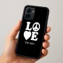 כיסוי בעיצוב אישי עם השם שלך לדגם - Realme 15x 5G בעיצוב אהבה