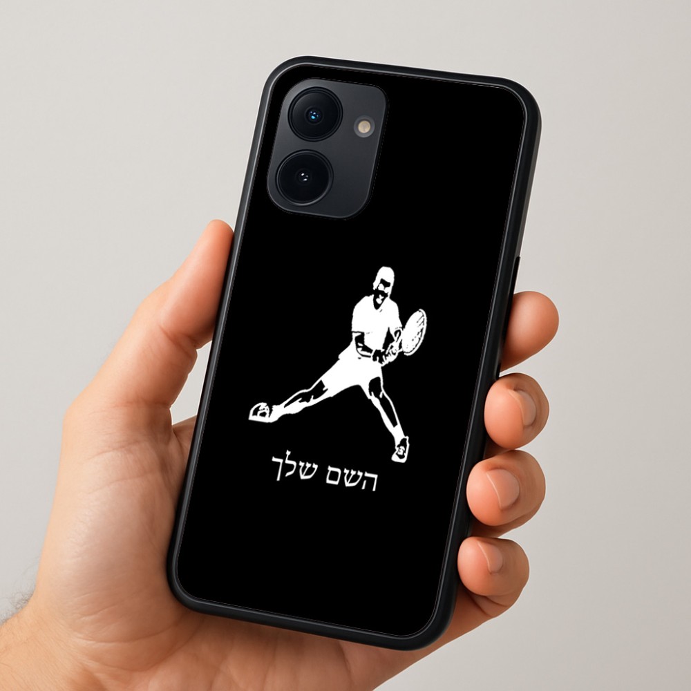 כיסוי בעיצוב אישי עם השם שלך לדגם - Realme 15x 5G בעיצוב שחקן טניס
