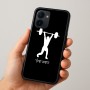 כיסוי בעיצוב אישי עם השם שלך לדגם - Realme 15x 5G בעיצוב הרמת משקולות