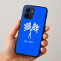 כיסוי בעיצוב אישי עם השם שלך לדגם - Realme 15x 5G בעיצוב דגל המירוץ