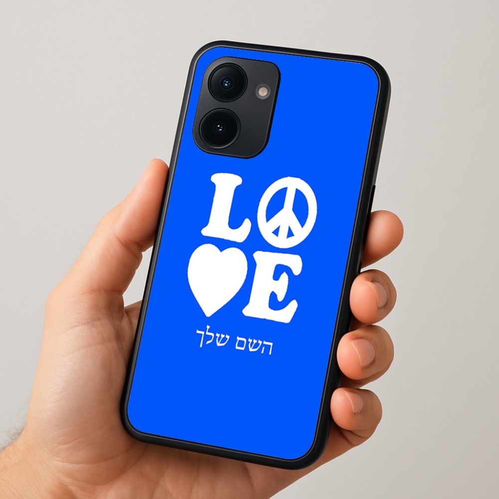 כיסוי בעיצוב אישי עם השם שלך לדגם - Realme 15x 5G בעיצוב אהבה